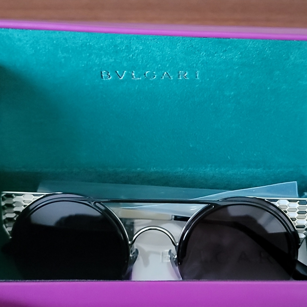 💙2xHP💙Bvlgari 54mm Cat Eye Rnd Gradient Sunglasses - Picture 7 of 16